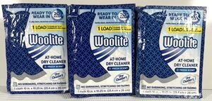 Woolite At Home Dry Cleaner Fresh Scent 16 packs- Cleans up to 4 items per load